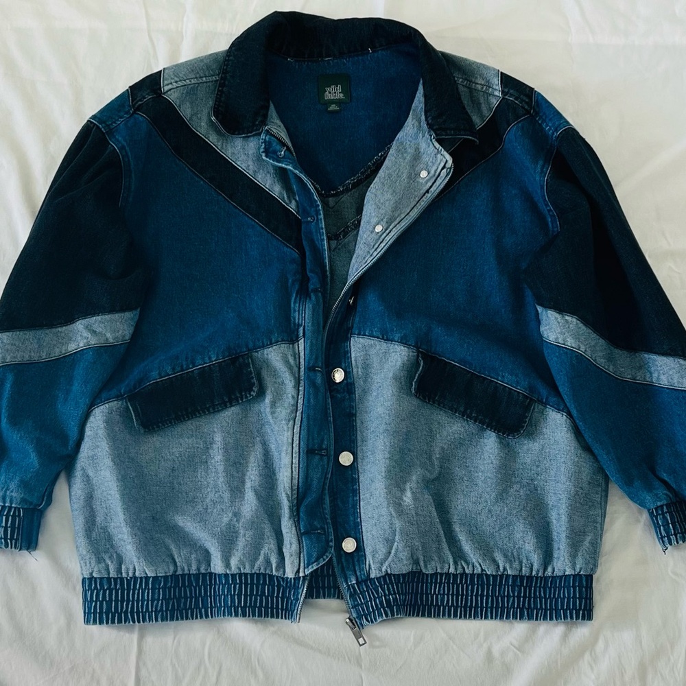 SOLD Wild Fable Denim Patchwork Jean Jacket
